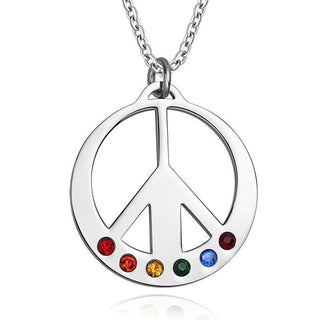 Peace Symbol Pendant Necklace