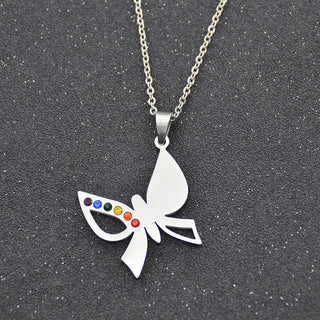 Fashion Pride Butterfly Pendant