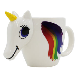 3D Rainbow Horse Heat Mug