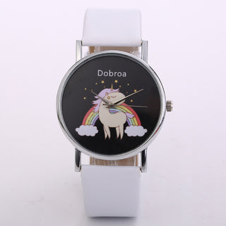 Leather Unicorn Wristwatch