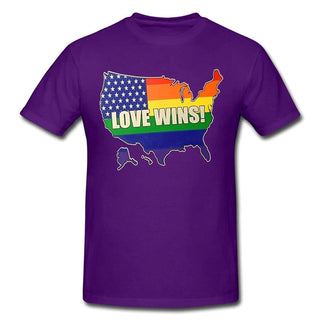 Love Wins Rainbow Flag T Shirt