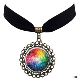 Pride Charm Velvet Choker