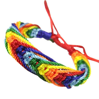 Flag Braid Rainbow Bracelet