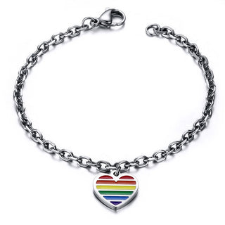 LGBT Love Heart Bracelet