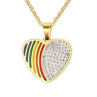 Luxury Rhinestone Love Necklace