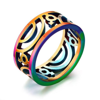 Rainbow Hollow Rings