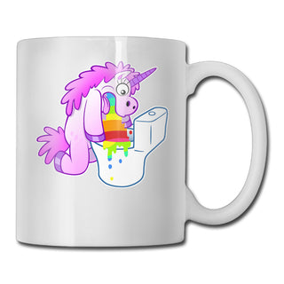 Vomit Unicorn Rainbow Mug