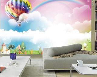 Hot Air Balloon Rainbow Wallpaper