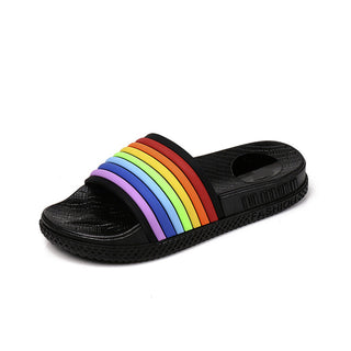 Striped Shallow Slippers